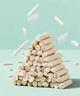 Tofu Cat Litter Flushable and Clumping 100％Plant Fiber Raw Materials, Dust-Free Cat Litter Control