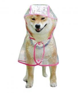Low Price Transparent Rain Coat Pet Apparel Accessories Outdoor Hiking Clothing